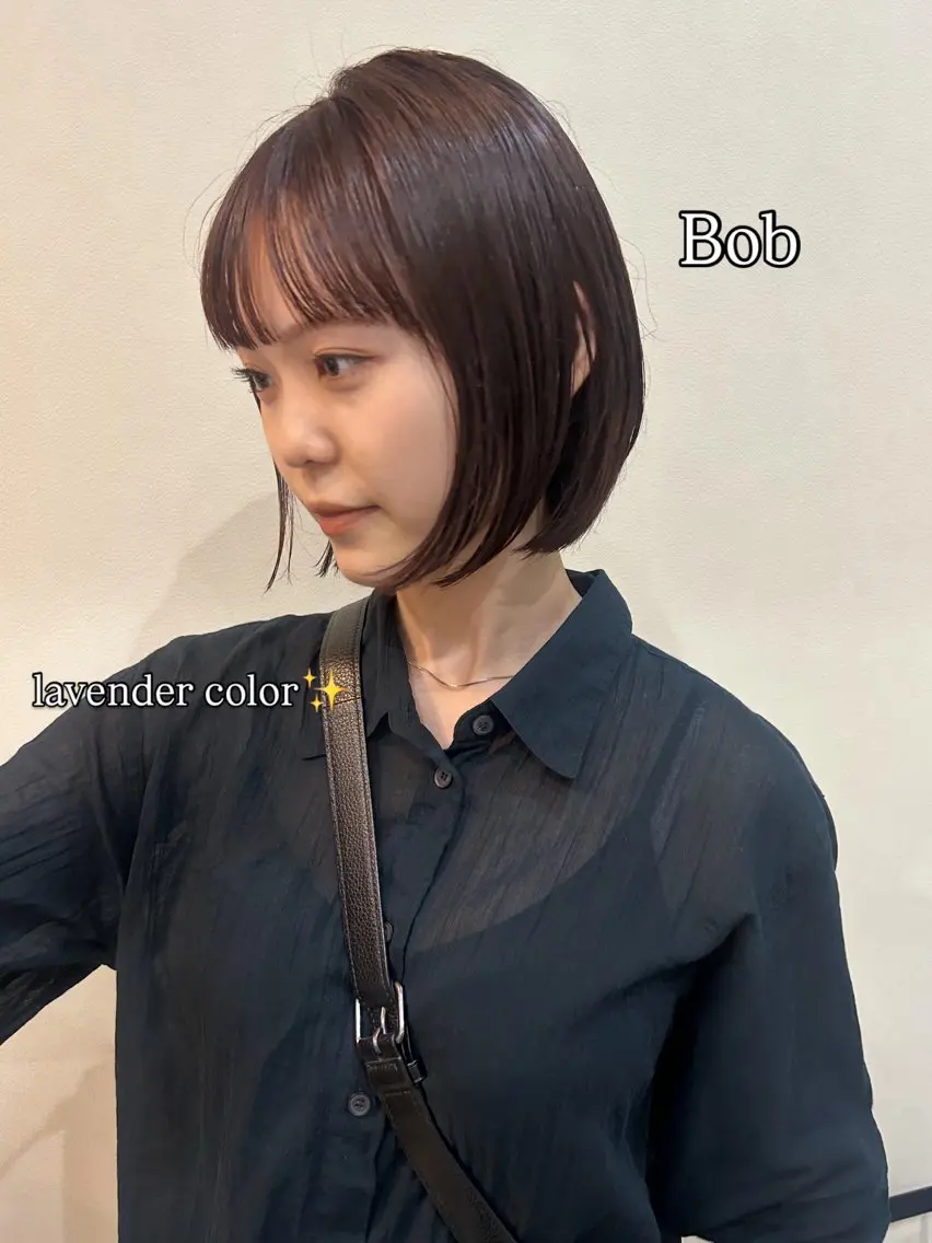 ショート カット ヘアカラー トリートメント ボブ/透明感カラー 🧸YUI❤️のヘアスタイル