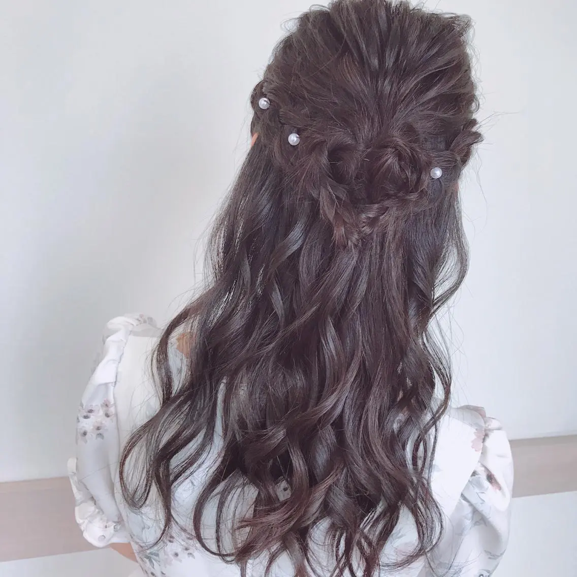 ヘアアレンジ ハーフアップ 顔まわり🤍小顔 カット🤍みさきのヘアスタイル