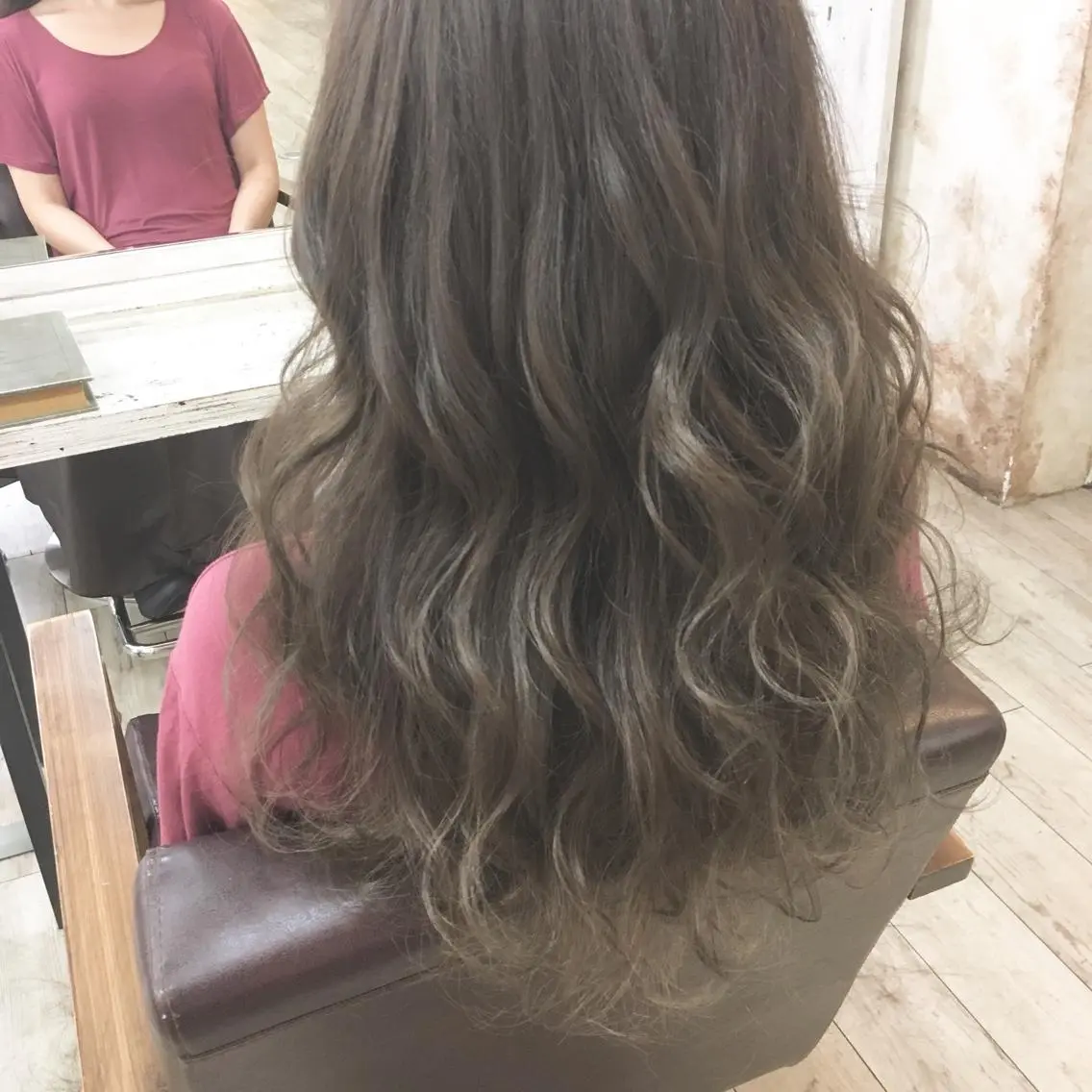 ロング カラー パーマ ヘアアレンジ ◆感動口コミ/最小顔 理論カット◆森口 峻のヘアスタイル
