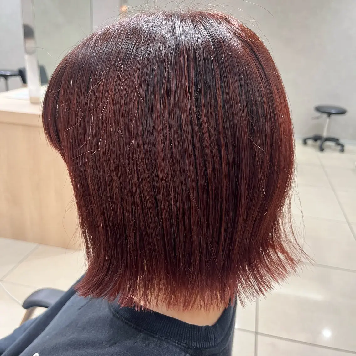 ミディアム カラー ブリーチ ダブルカラー ブリーチなしカラー 巖本 真希のヘアスタイル