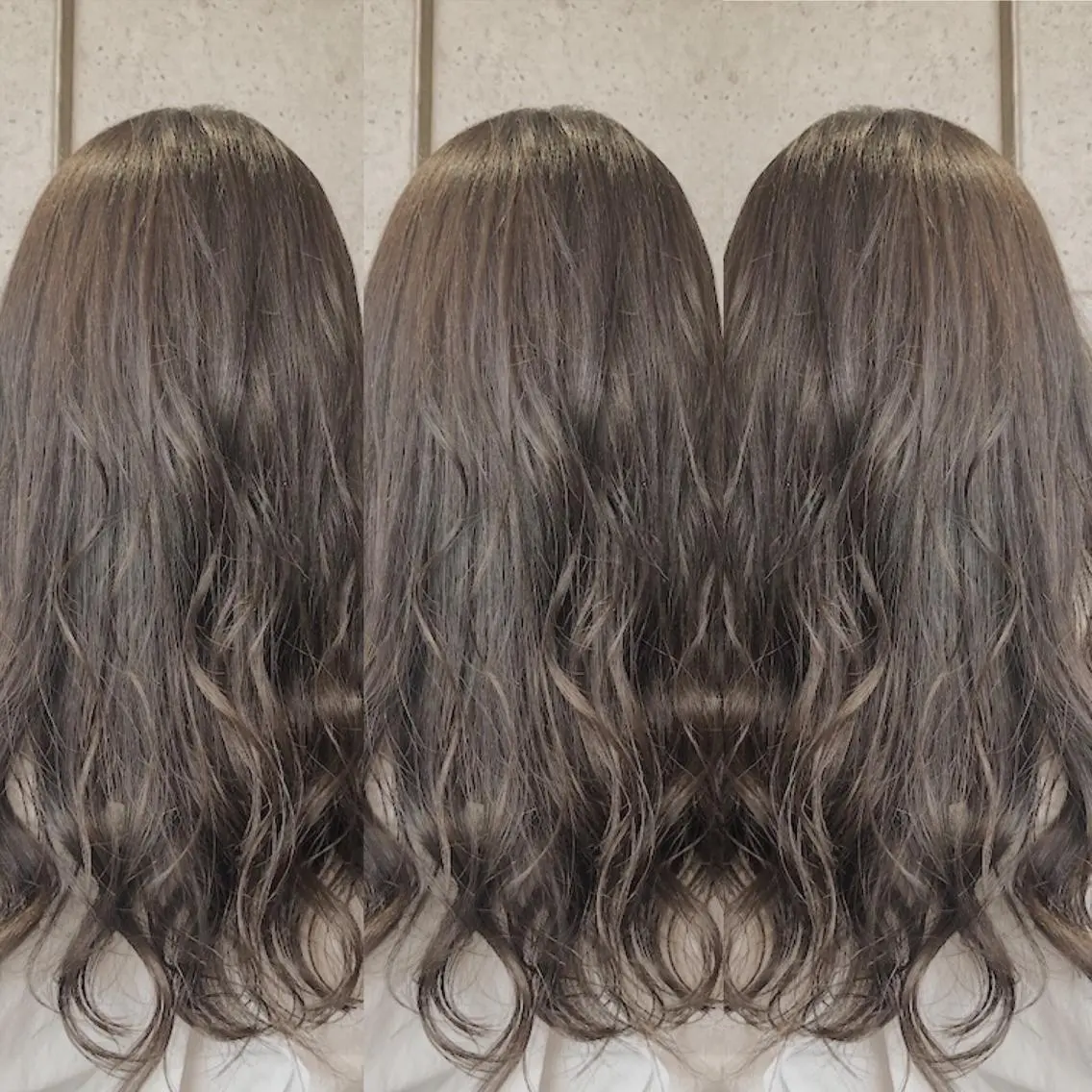 ロング カラー ベージュカラー イルミナカラー 福森 みずきのヘアスタイル