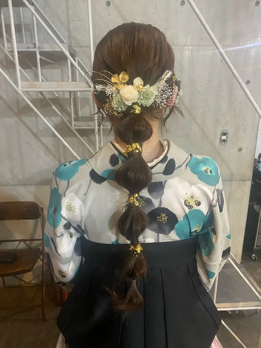 ロング ヘアセット モリモト サナのヘアスタイル
