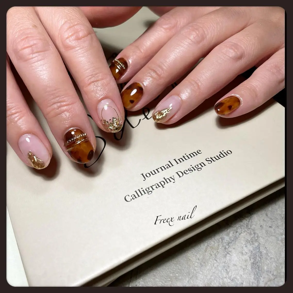 ネイル べっ甲ネイル freex nail /ニュアンス/個性派のネイルデザイン