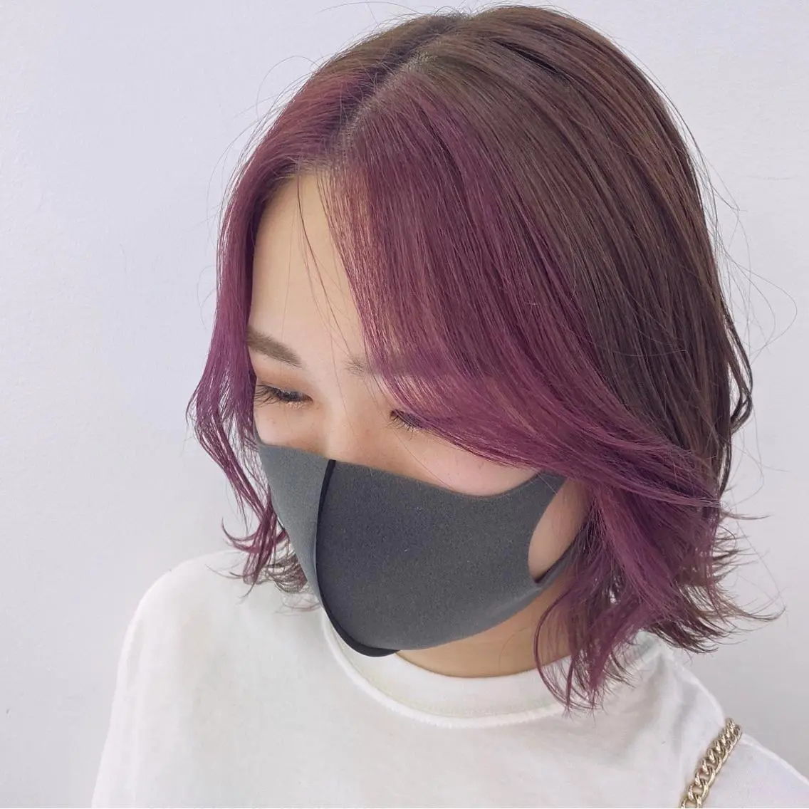 ショート カラー バレイヤージュ ブリーチ ケアブリーチ ダブルカラー エドルカラー MARLE 布施店のヘアスタイル