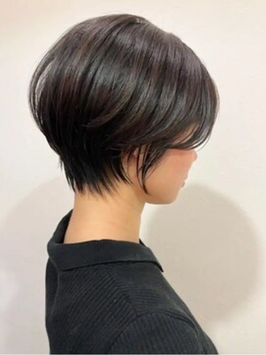 ショート ショートボブ ボブ くびれヘア ショートヘア 無料募集/ ショートカット 日向のヘアスタイル