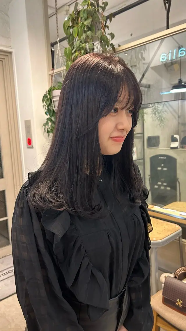 ミディアム カラー ブリーチ 透明感カラー ブリーチなしカラー ❕マンツーマン施術❕ 🍊Moemiのヘアスタイル