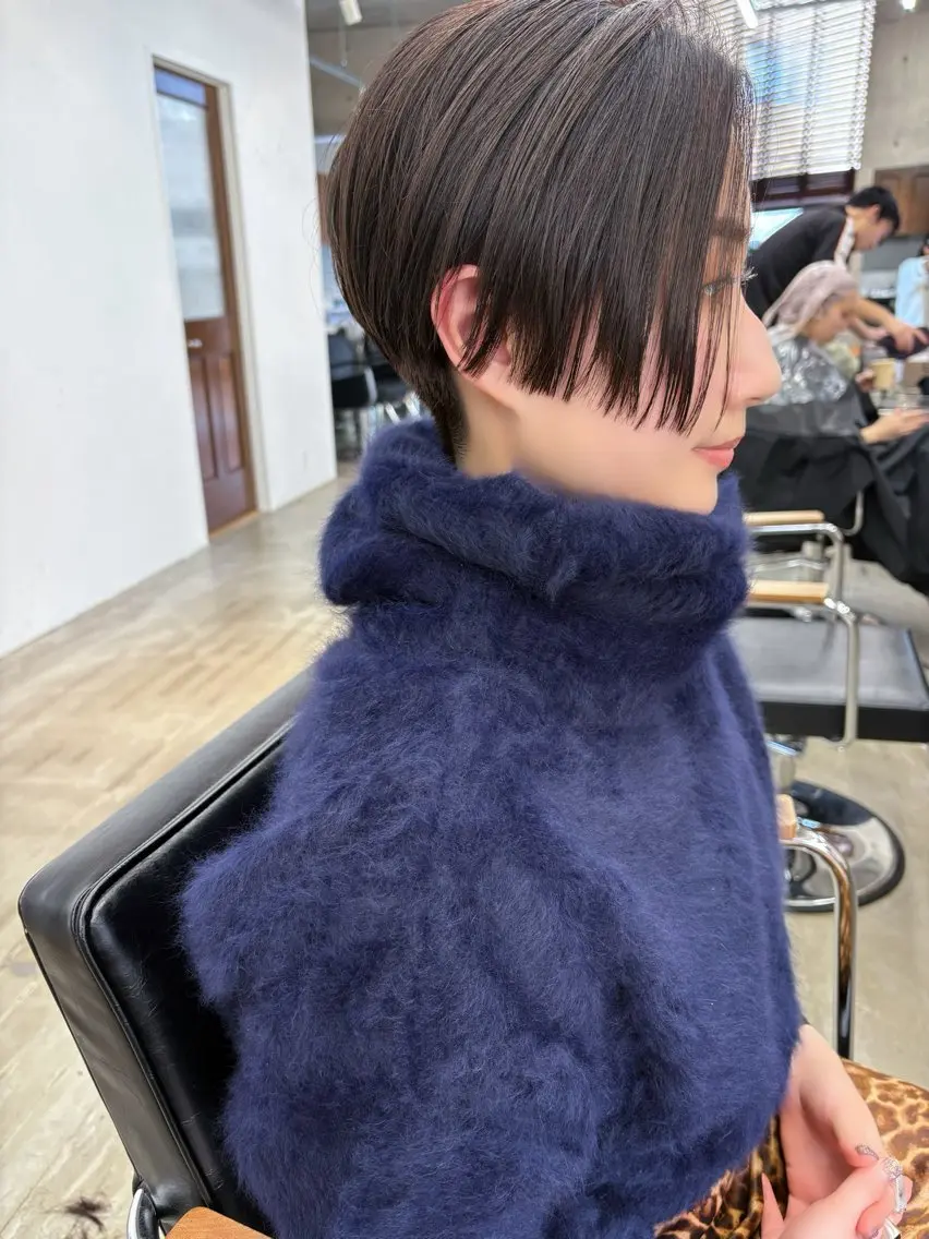 ショート カラー ヘアアレンジ ハンサムショート ショートヘア カット ヘアカラー son hair HIROEのヘアスタイル