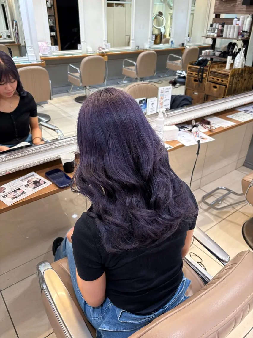 ミディアム カラー ブリーチ ラベンダーカラー カラー/ブリーチ✨ ヘアセット/コハルのヘアスタイル