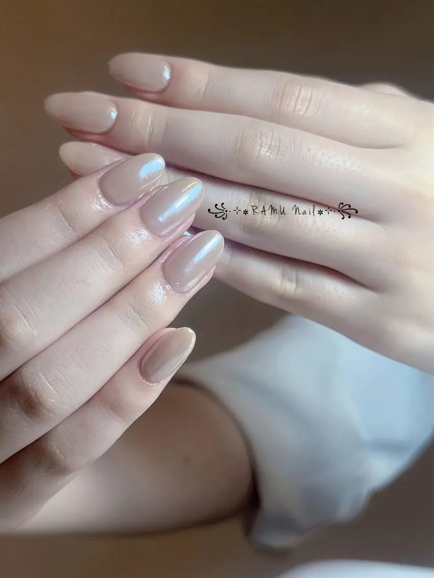 ネイル キラキラネイル マグネットネイル ミラーネイル ピンク 夏ネイル ハンドネイル RAMU Nail 恵比寿店のネイルデザイン