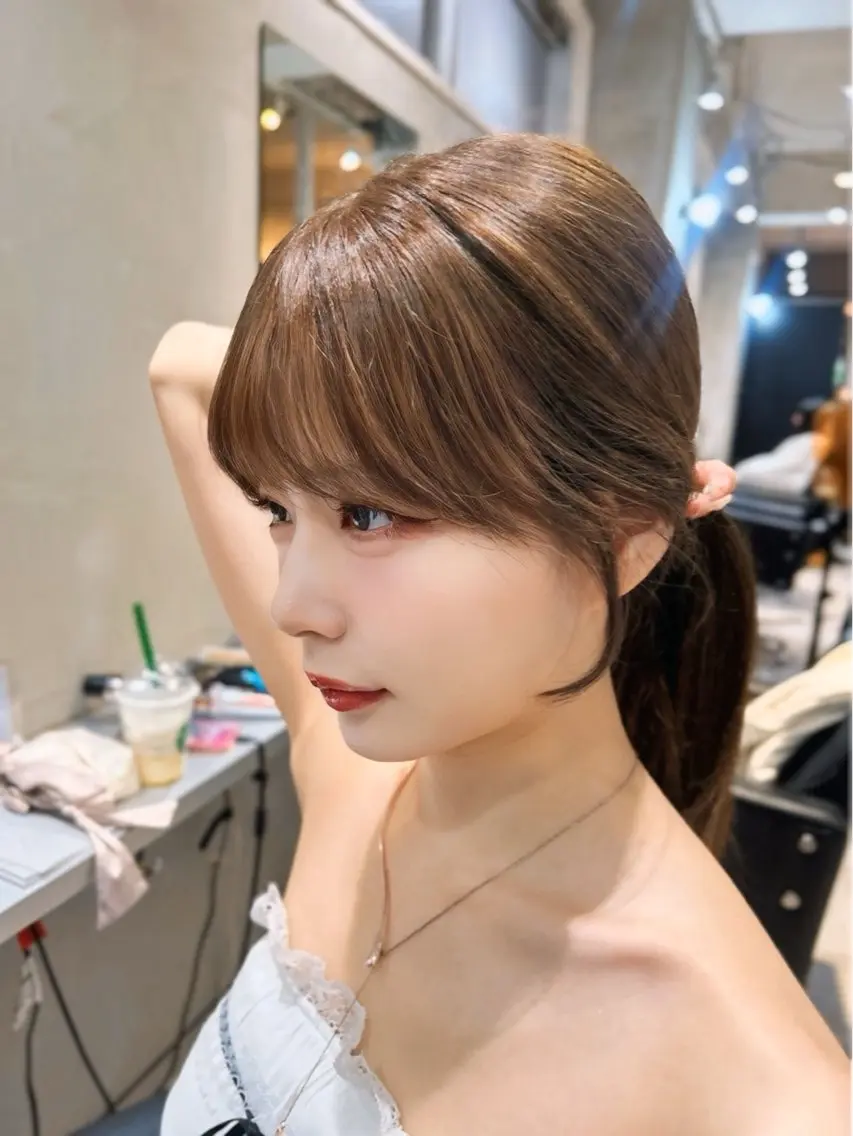 ロング カラー 顔周りカット カット ヘアカラー トリートメント 店長✨髪質改善✖️ 透明感カラー／純大のヘアスタイル