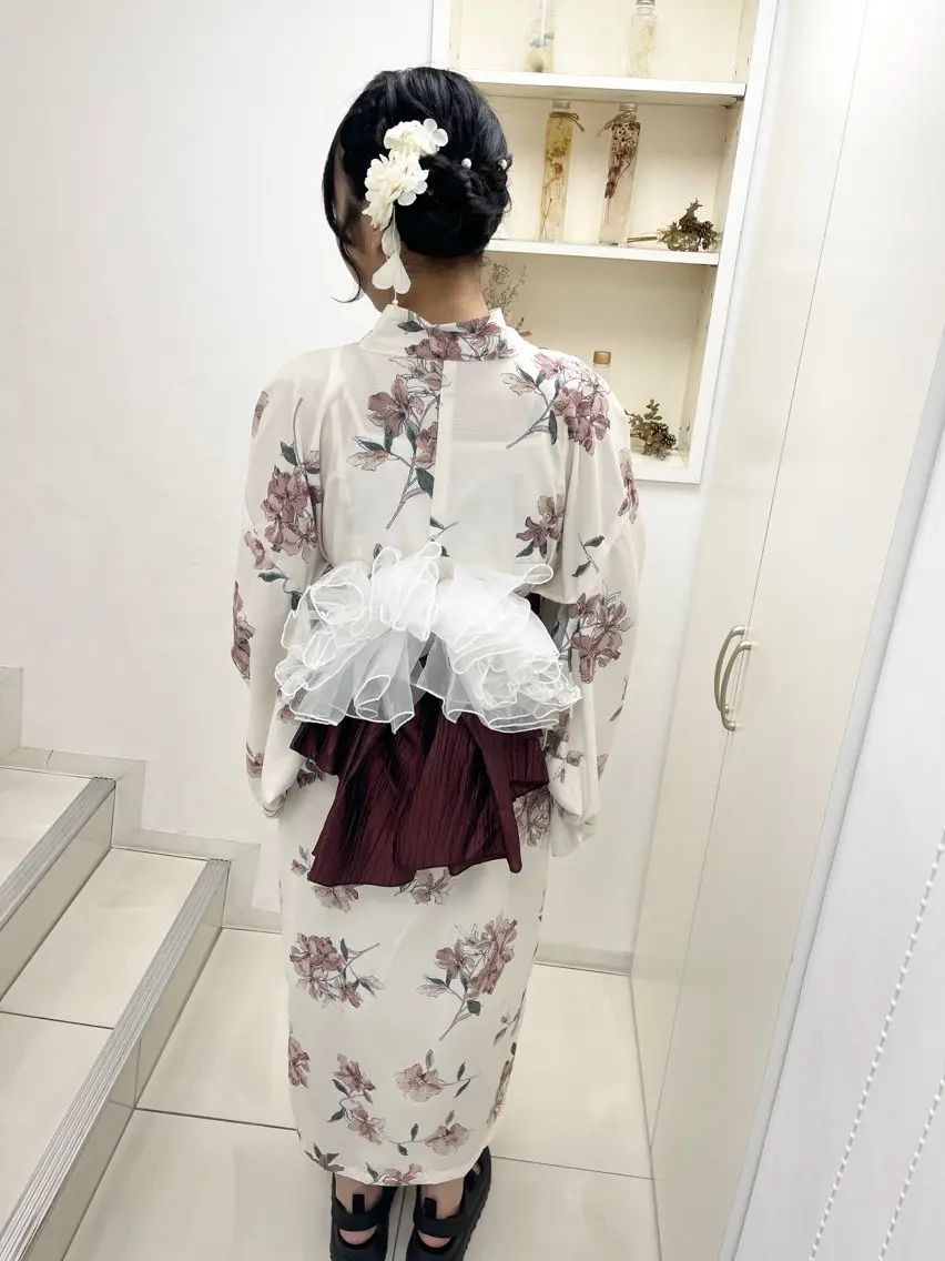 ロング ヘアセット 藤原 亜美🤍のヘアスタイル