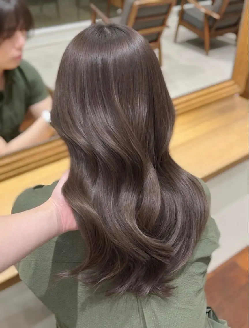 セミロング カラー ブラウンカラー ヘアカラー 🎀仙台/レイヤー /暖色/ありさ🎀のヘアスタイル