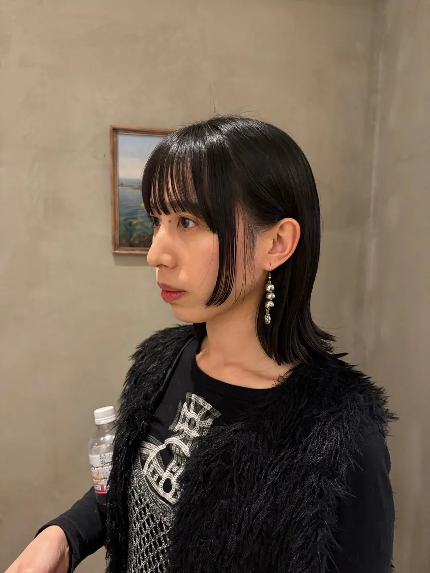 セミロング カット ヘアカラー トリートメント 新宿/顔周りカット +レイヤー＝しずく♩のヘアスタイル