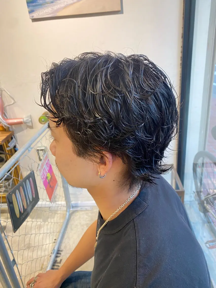 パーマ メンズ フェザーパーマ メンズパーマ メンズツイストパーマ 波巻きパーマ スパイラルパーマ カット パーマ トリートメント 🌴パーマオタク🌴 長谷川 諒佑🌈のヘアスタイル