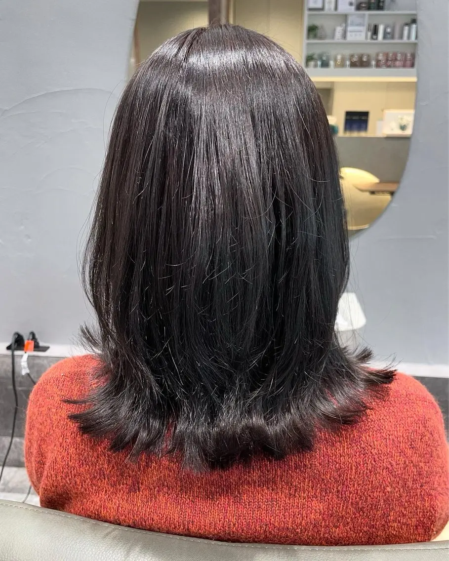 ミディアム カラー 透明感カラー グレージュ ヘアカラー トリートメント ヘッドスパ 吉田 空 (POANA.)のヘアスタイル