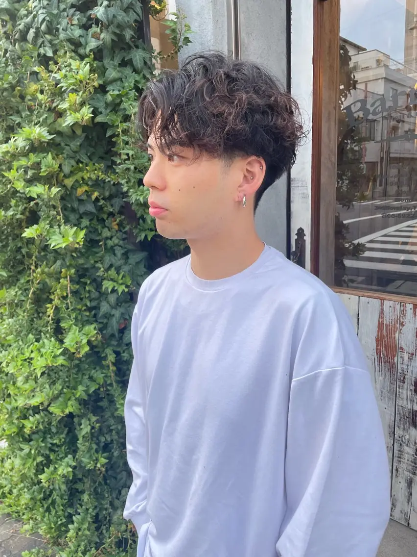 🦄【メンズ人気NO.1】カット+ケアハードパーマ+3step潤いトリートメントの写真