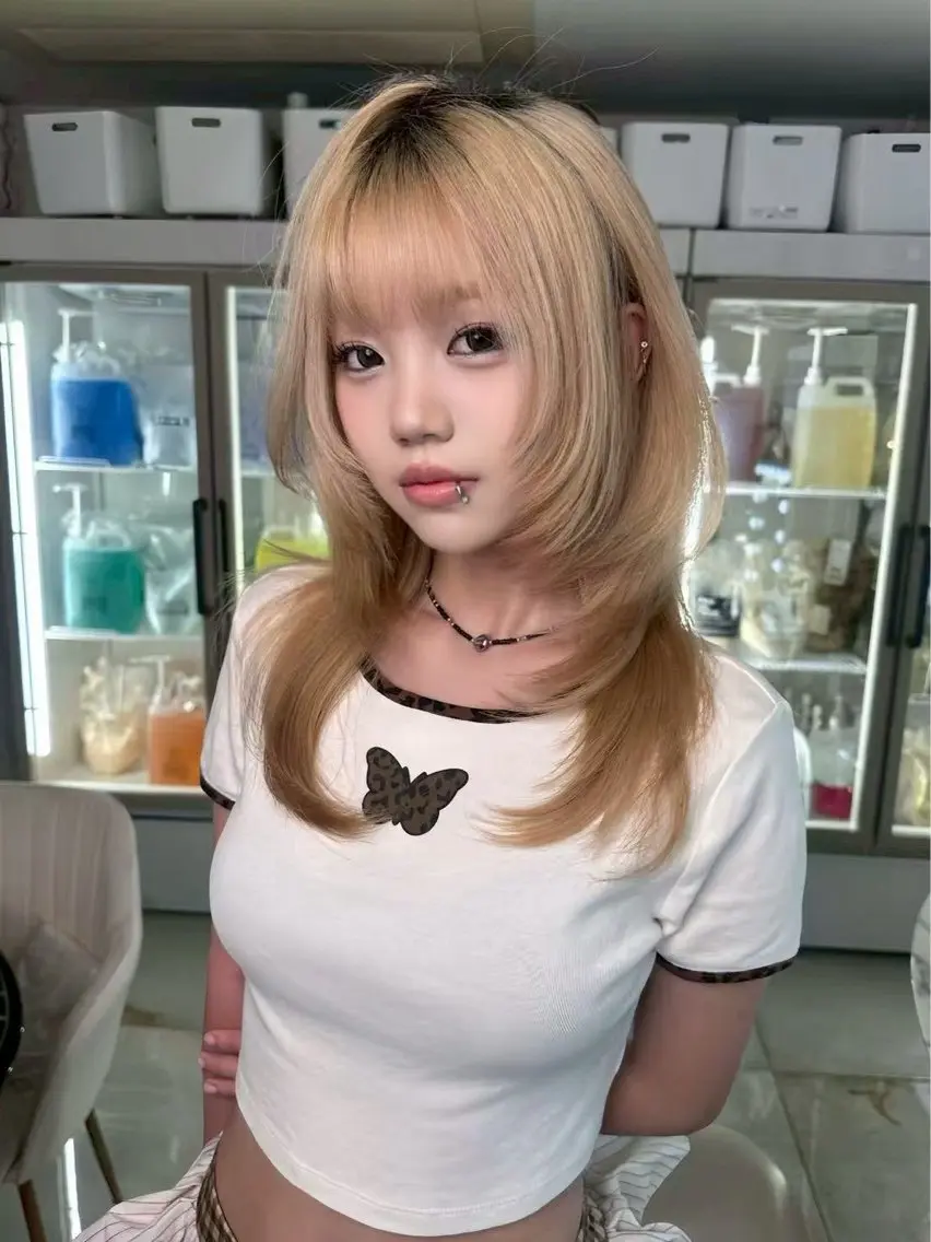 セミロング カット ヘアカラー トリートメント ‎🤍髪質改善‎🤍 レイヤーカット‎🤍のヘアスタイル