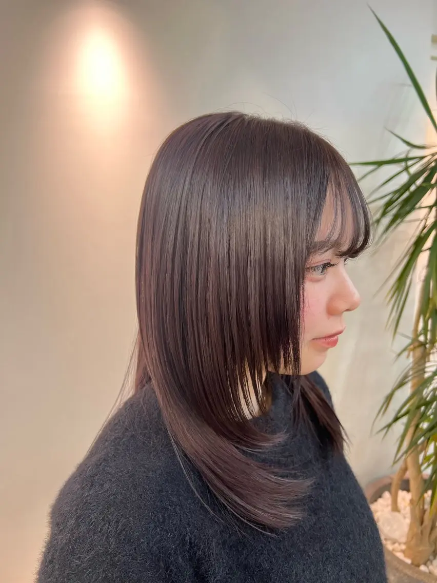 セミロング 山中 欧輔のヘアスタイル