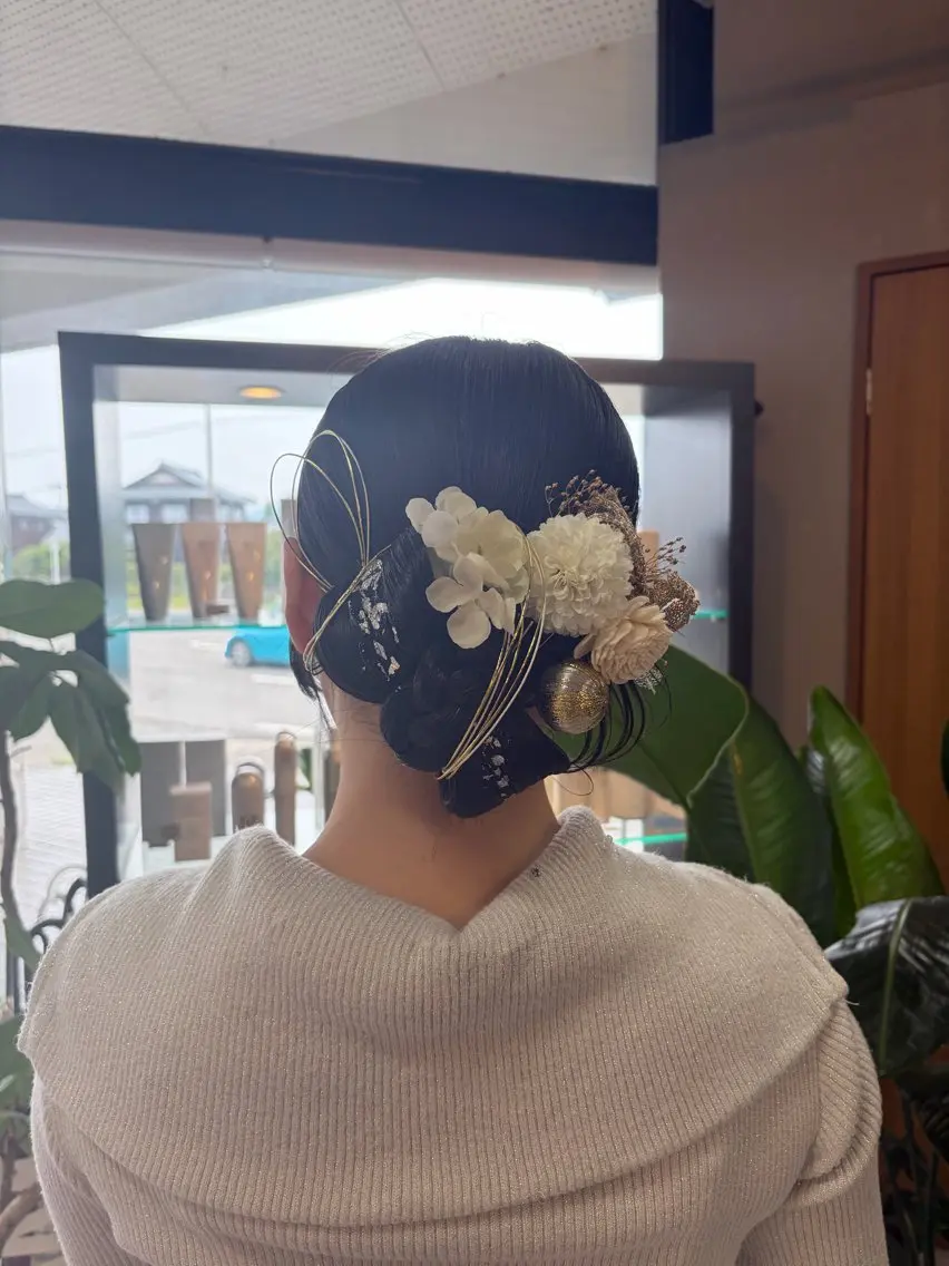ヘアアレンジ 成人式 ヘアセット arika マユのヘアスタイル