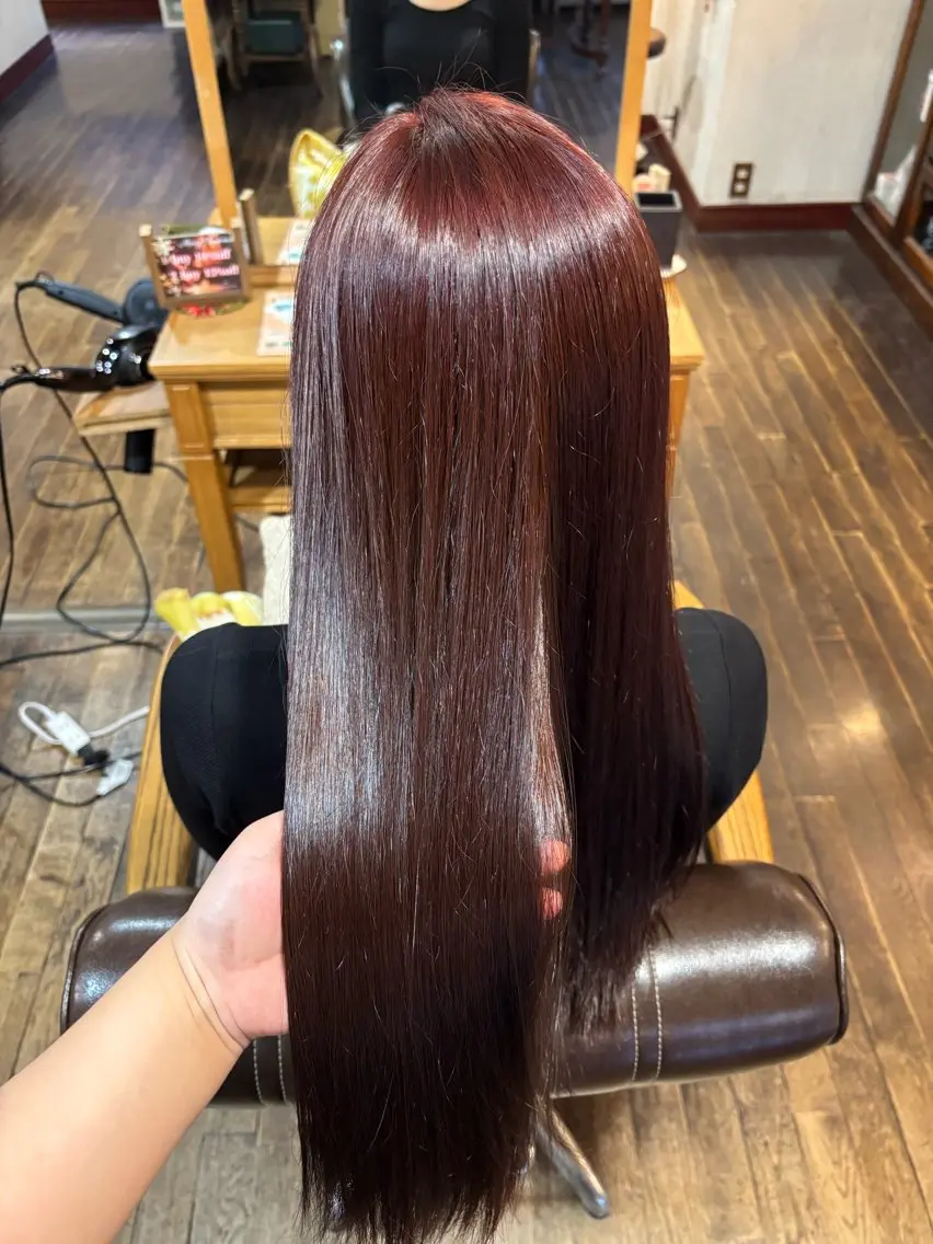 カラー ブリーチ ダブルカラー ブリーチなしカラー アカリ😸🫶 カラーリスト🧡のヘアスタイル