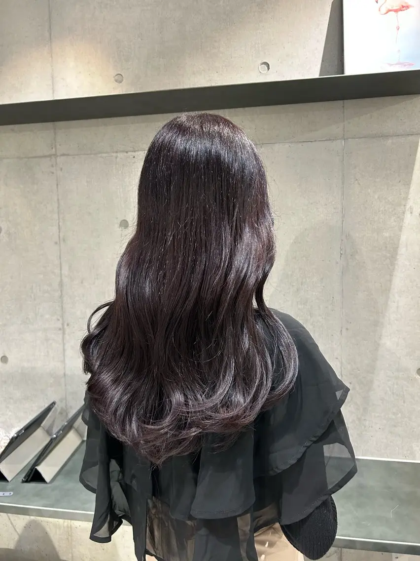 ロング カラー ヘアアレンジ カット ヘアカラー トリートメント ボブ艶モテカラー🫧 カリンのヘアスタイル