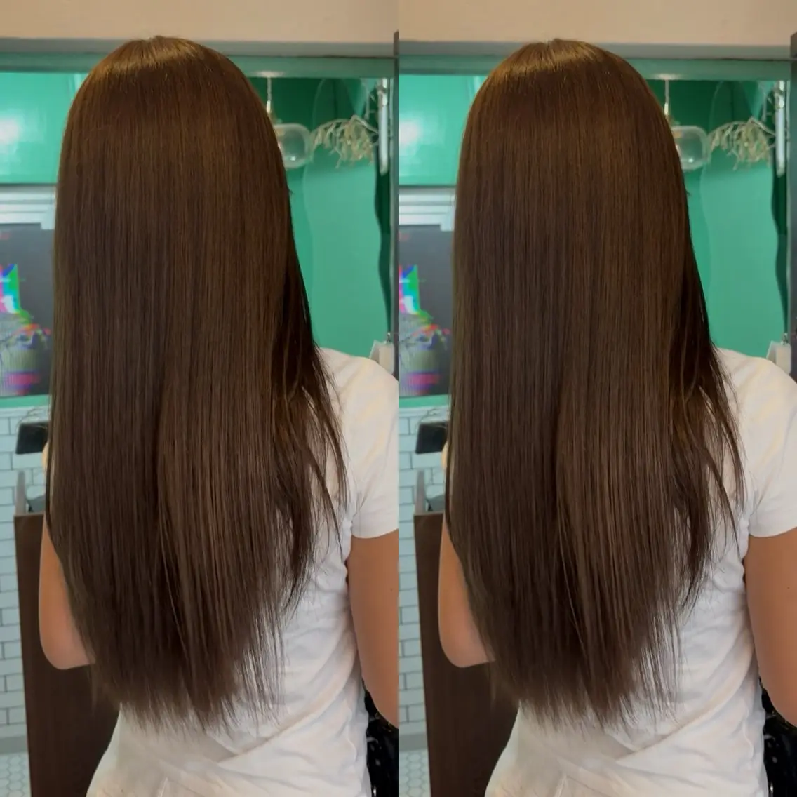 ロング カラー ベージュカラー ヘアカラー トリートメント なんば、心斎橋🍓 ハイトーンnicoのヘアスタイル