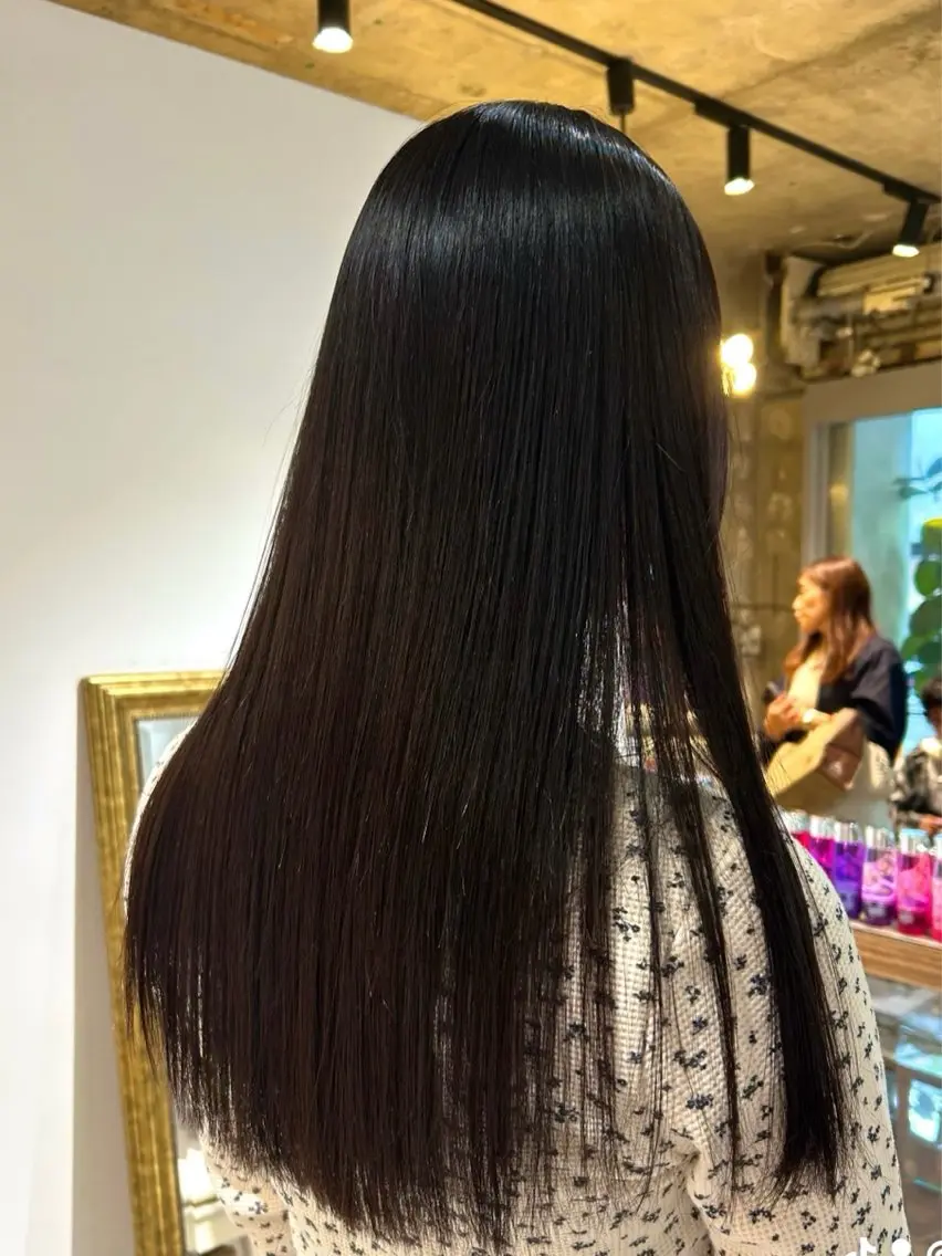ロング 縮毛矯正 酸性ストレート ano ♡のヘアスタイル