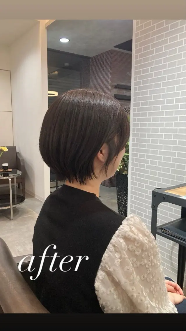 ショート カラー カット ヘアカラー ぱく みやんのヘアスタイル