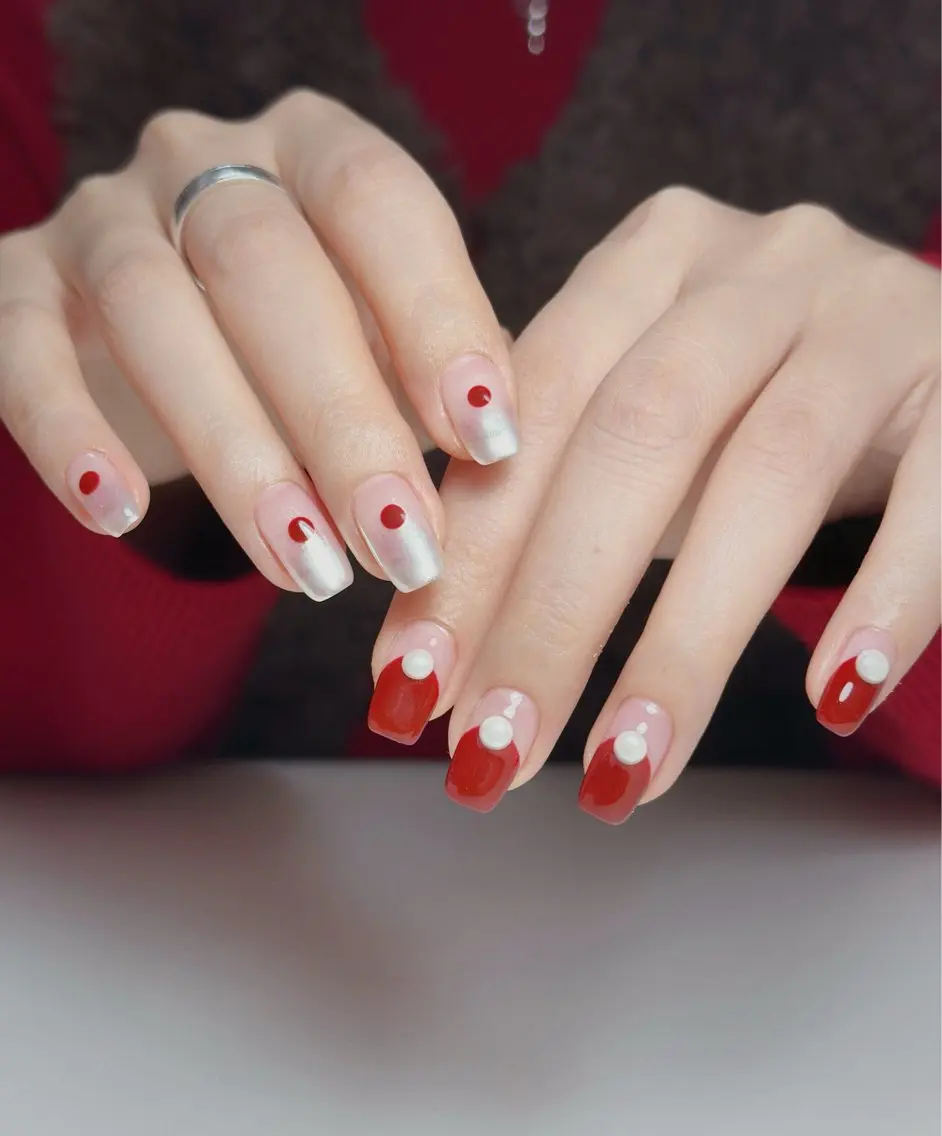 ネイル オーロラネイル 長さ出し フットネイル 韓国ネイル ラメ(グリッター) 👍thumbs up nail👍のネイルデザイン