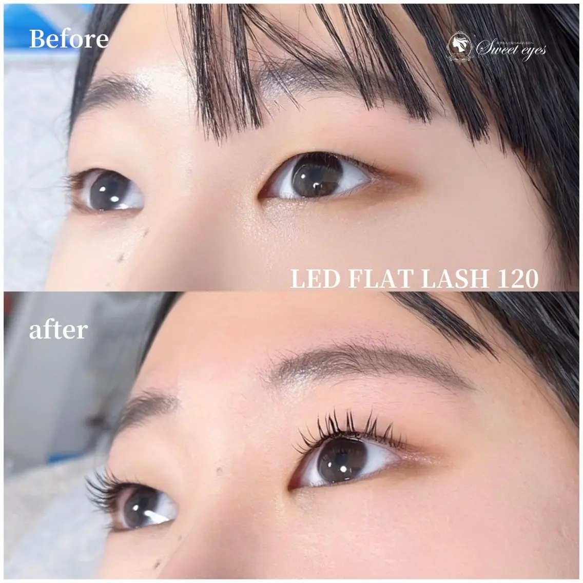 マツエク・マツパ フラットラッシュ ナチュラル マツエク Sweeteyes 金山店のマツエク・マツパデザイン