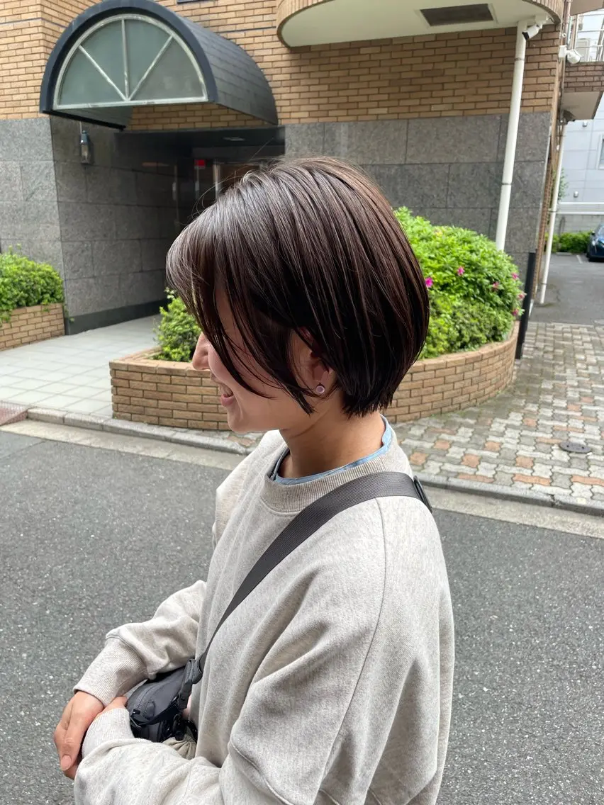 顔まわり縮毛矯正+カット+トリートメント✨✨カラーの追加も可能です✂︎の写真