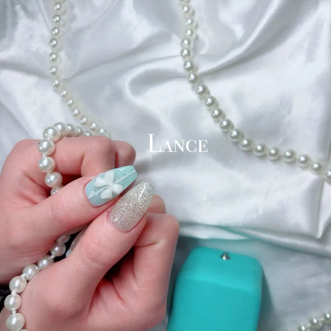 ネイル オーロラネイル フットネイル 韓国ネイル マグネットネイル ワンホンネイル Lance nailのネイルデザイン