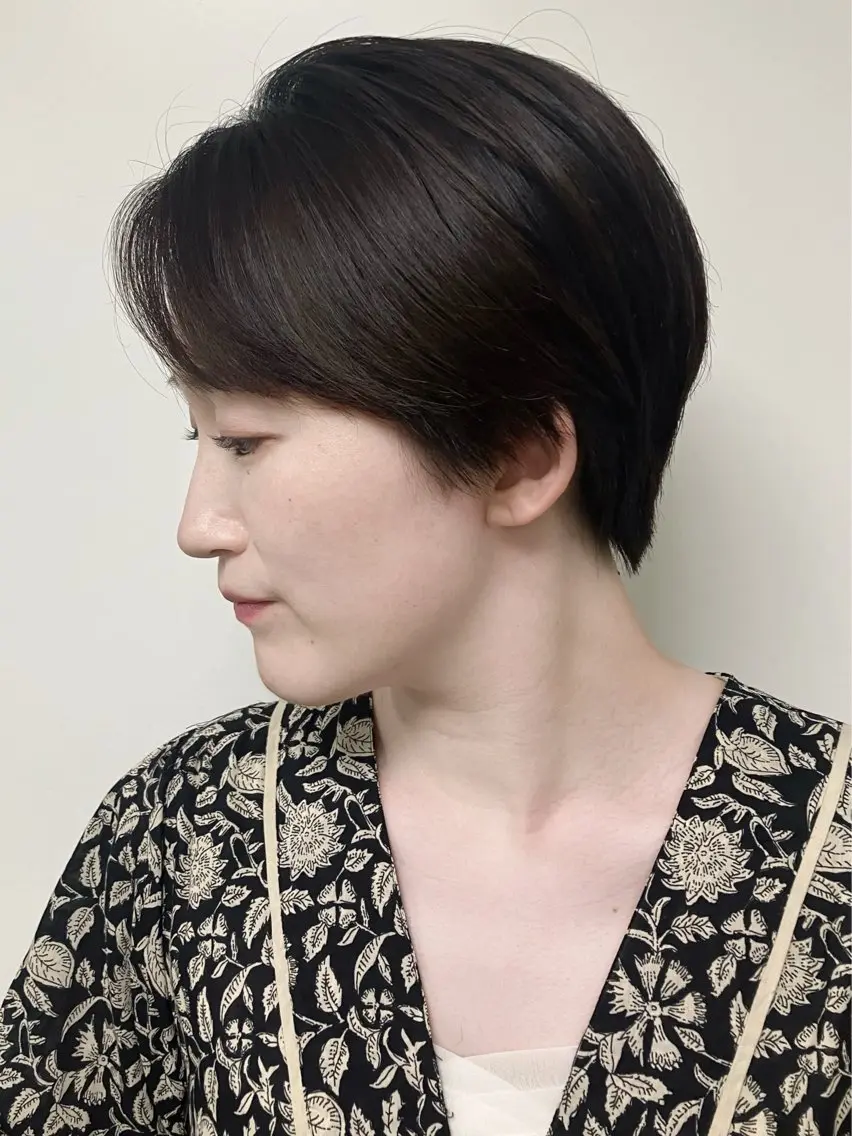 ショート ショートボブ ボブ レイヤーカット 似合わせカット ショートヘア fumikaブリーチ /デザインのヘアスタイル