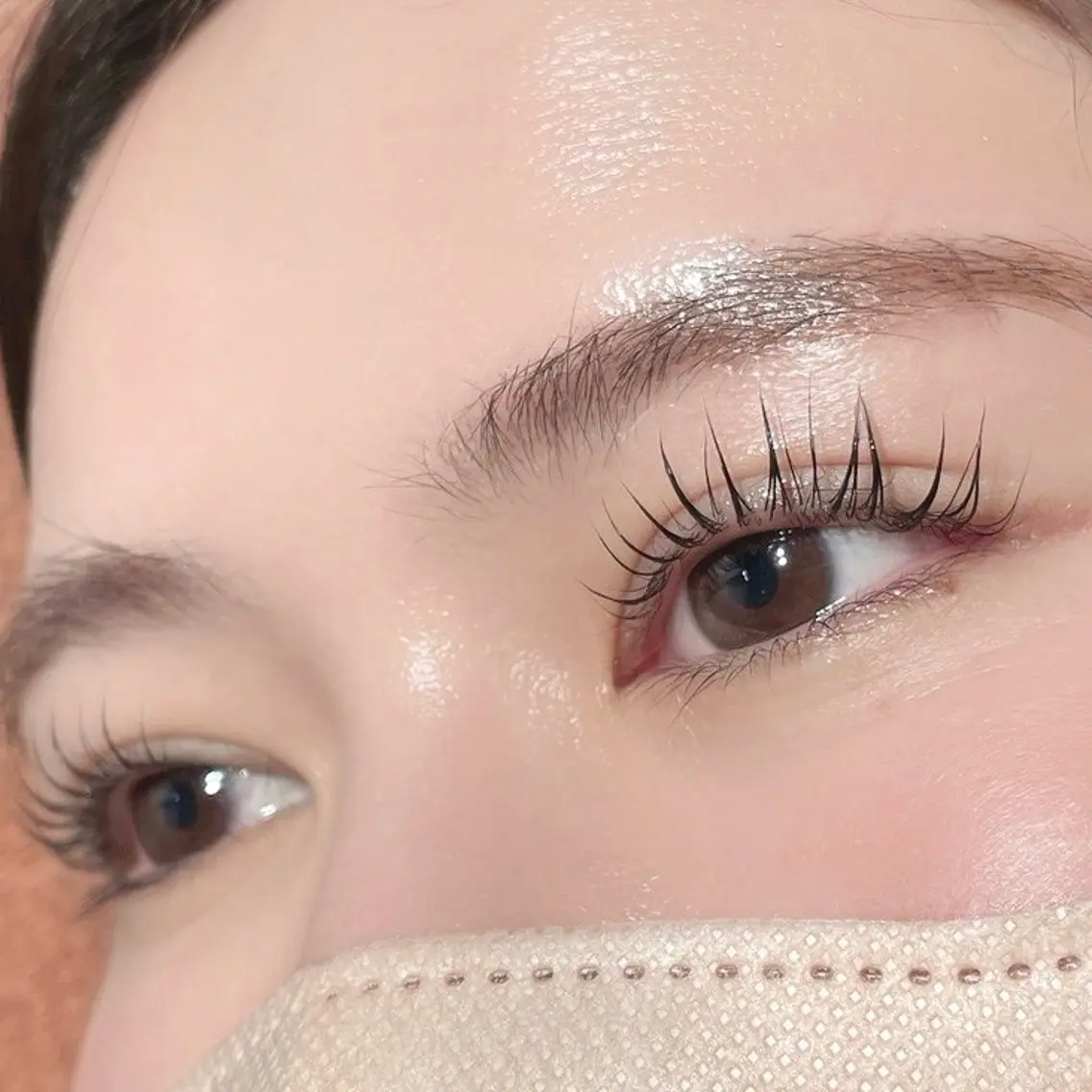 【話題👀🖤】マスカラパーマ(ブラックティント)コーティング込🎀✨ ✴︎補足説明必読✴︎の写真