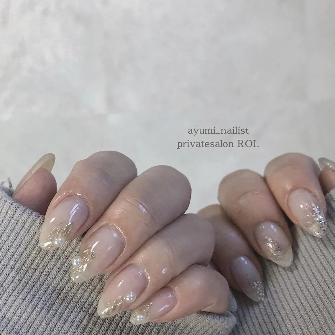 ネイル クリアネイル ROI. Ayumi.のネイルデザイン