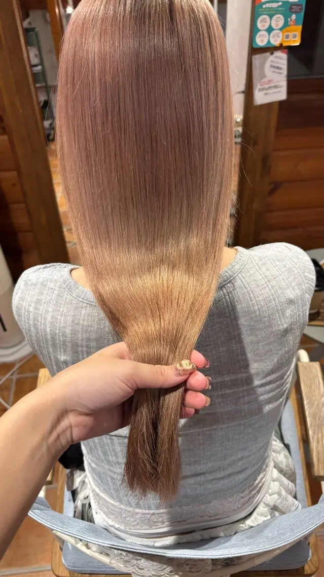 ロング カラー ハイトーンカラー 似合わせレイヤー/ Wカラー🧸こころのヘアスタイル