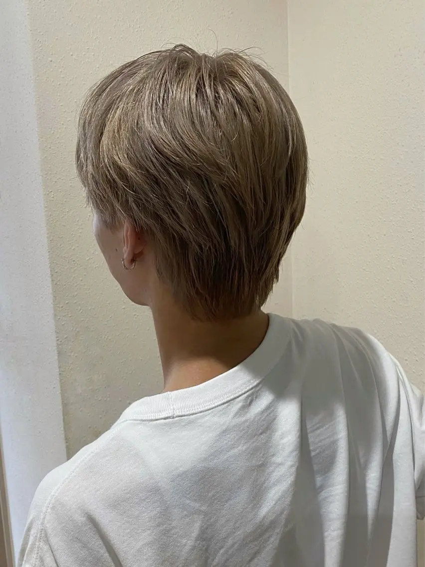 メンズ 海外レイヤー/ ブロンドKazuhaのヘアスタイル