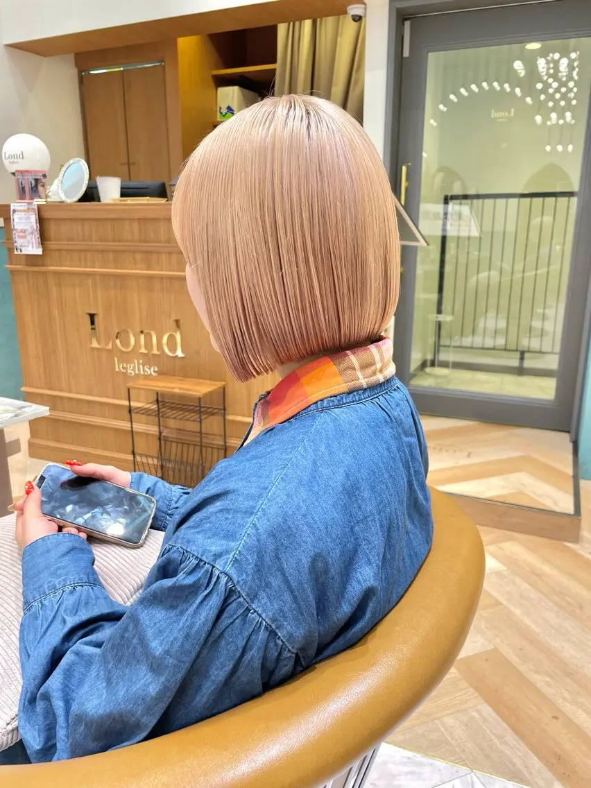 ショート カット トリートメント 🍎大人可愛い小顔 ボブ🍏shioのヘアスタイル