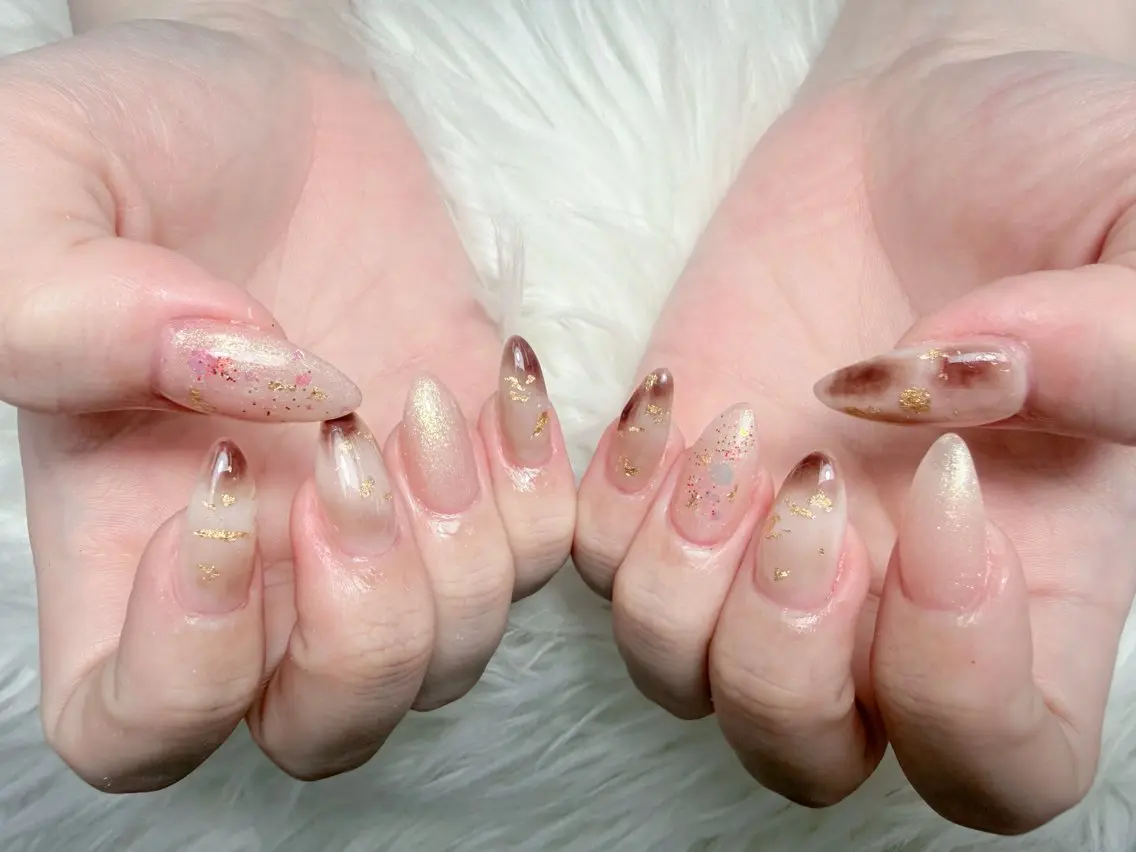 ネイル フラワーネイル フットネイル フレンチネイル ジェルネイル ガーリー ハンドネイル Jang Nailのネイルデザイン