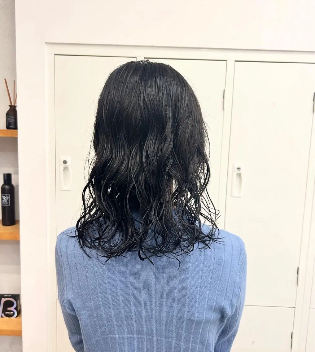 ミディアム ミディアムパーマ Hikari / melt京橋のヘアスタイル