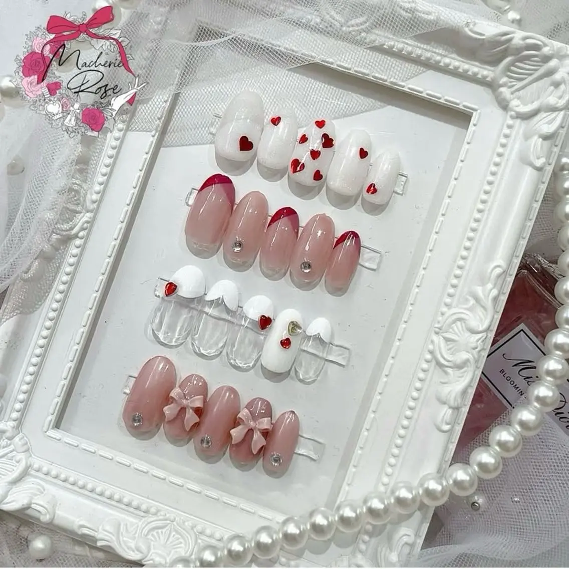 ネイル Macherie Rose Jrのネイルデザイン