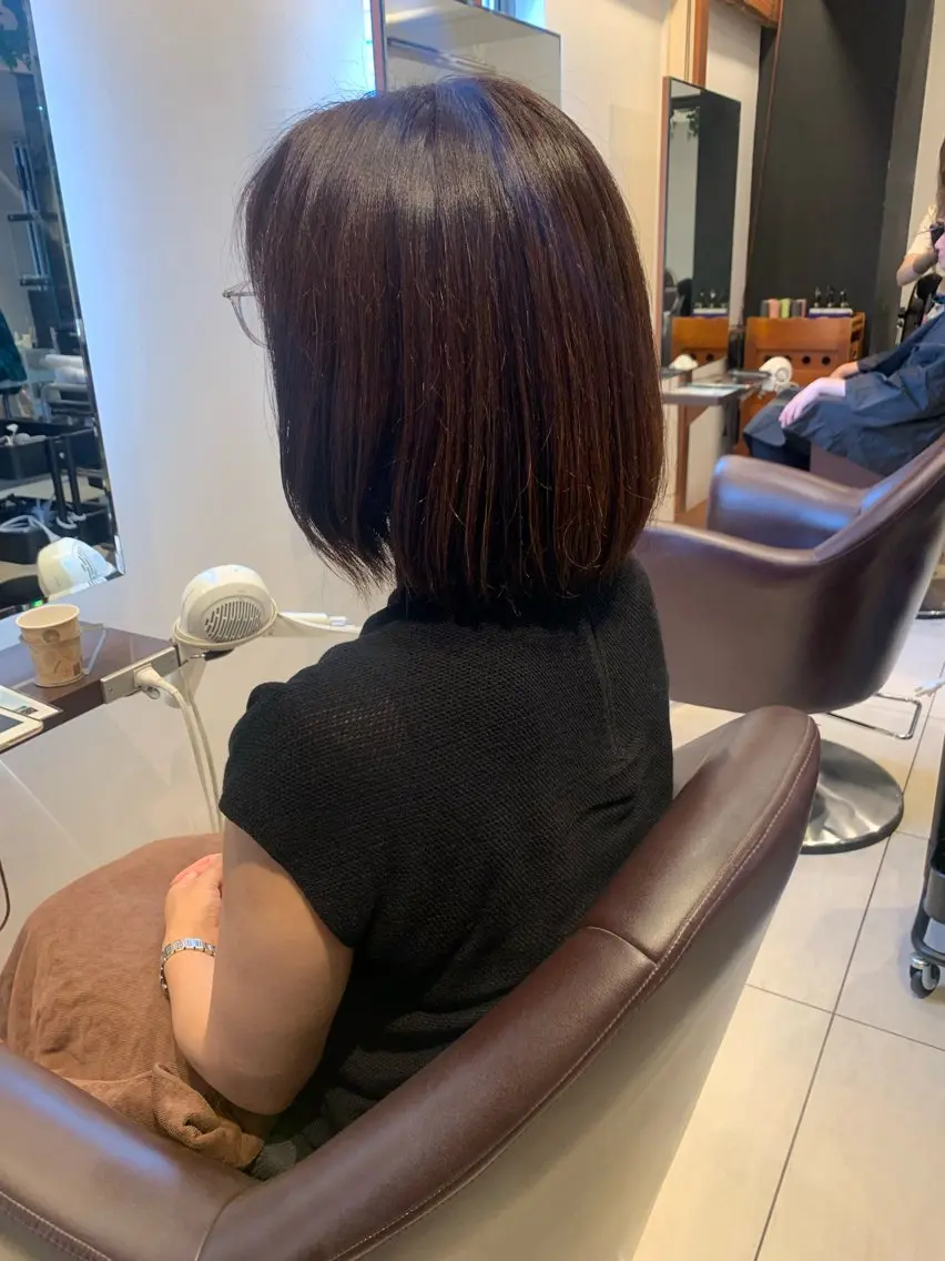 ミディアム カラー manarino マリのヘアスタイル