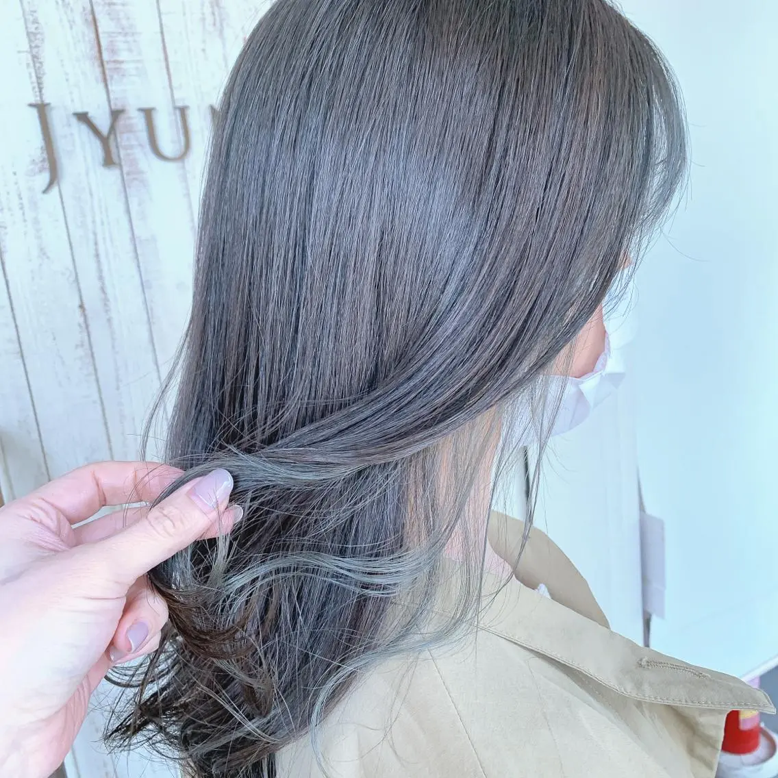 セミロング カラー ヘアアレンジ インナーカラー 似合わせhair🔸 アサダ　タカコ🔸のヘアスタイル