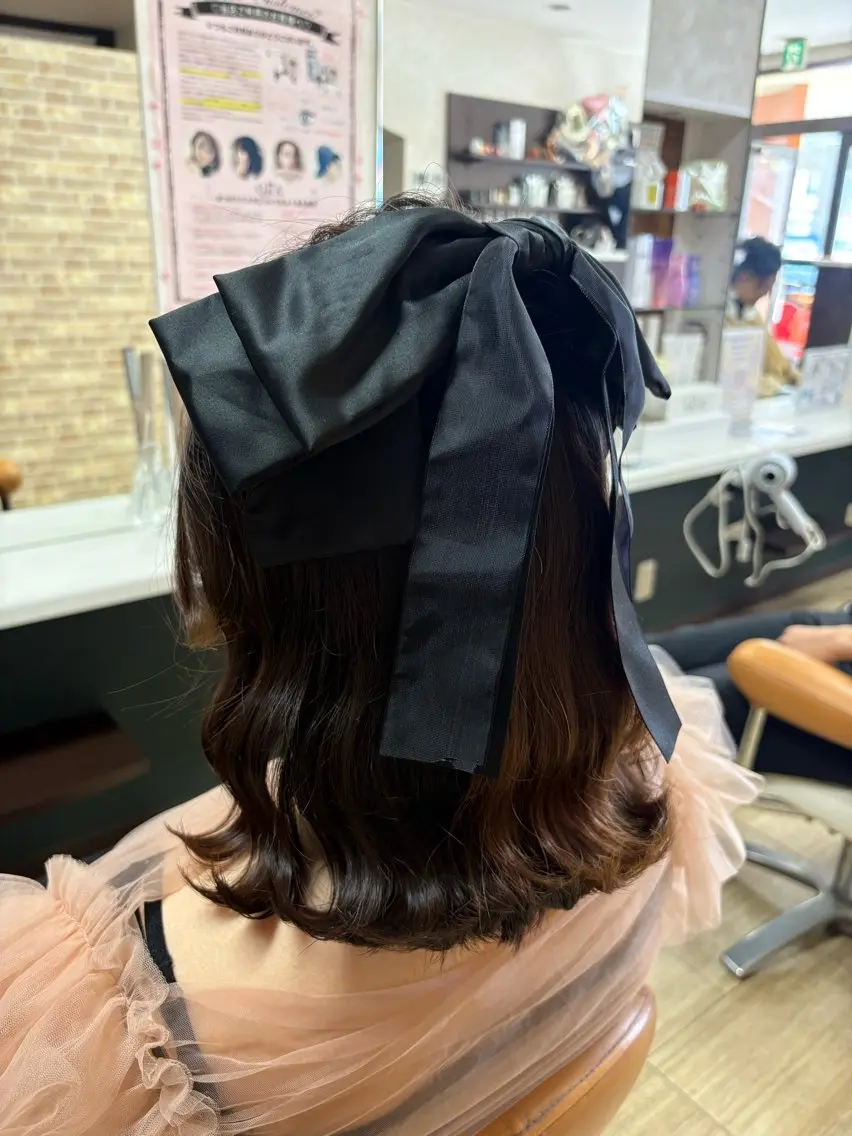 ミディアム ヘアアレンジ 徳留 もも花のヘアスタイル