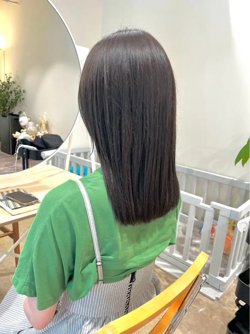 ミディアム カラー 南雲 美紀のヘアスタイル