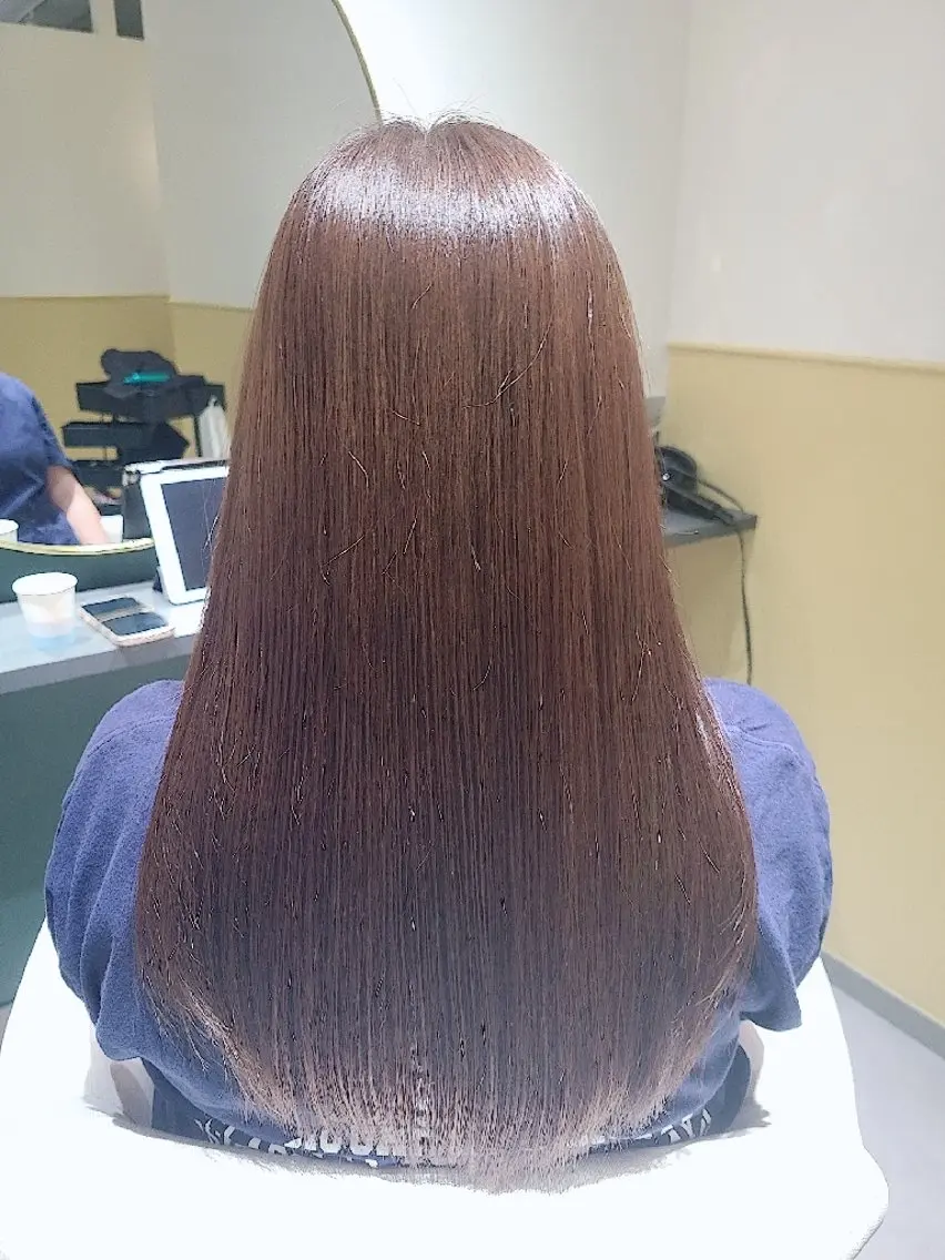 ロング 髪質改善 カット 縮毛矯正 トリートメント 髪質改善+艶専門 ✧ オオノのヘアスタイル