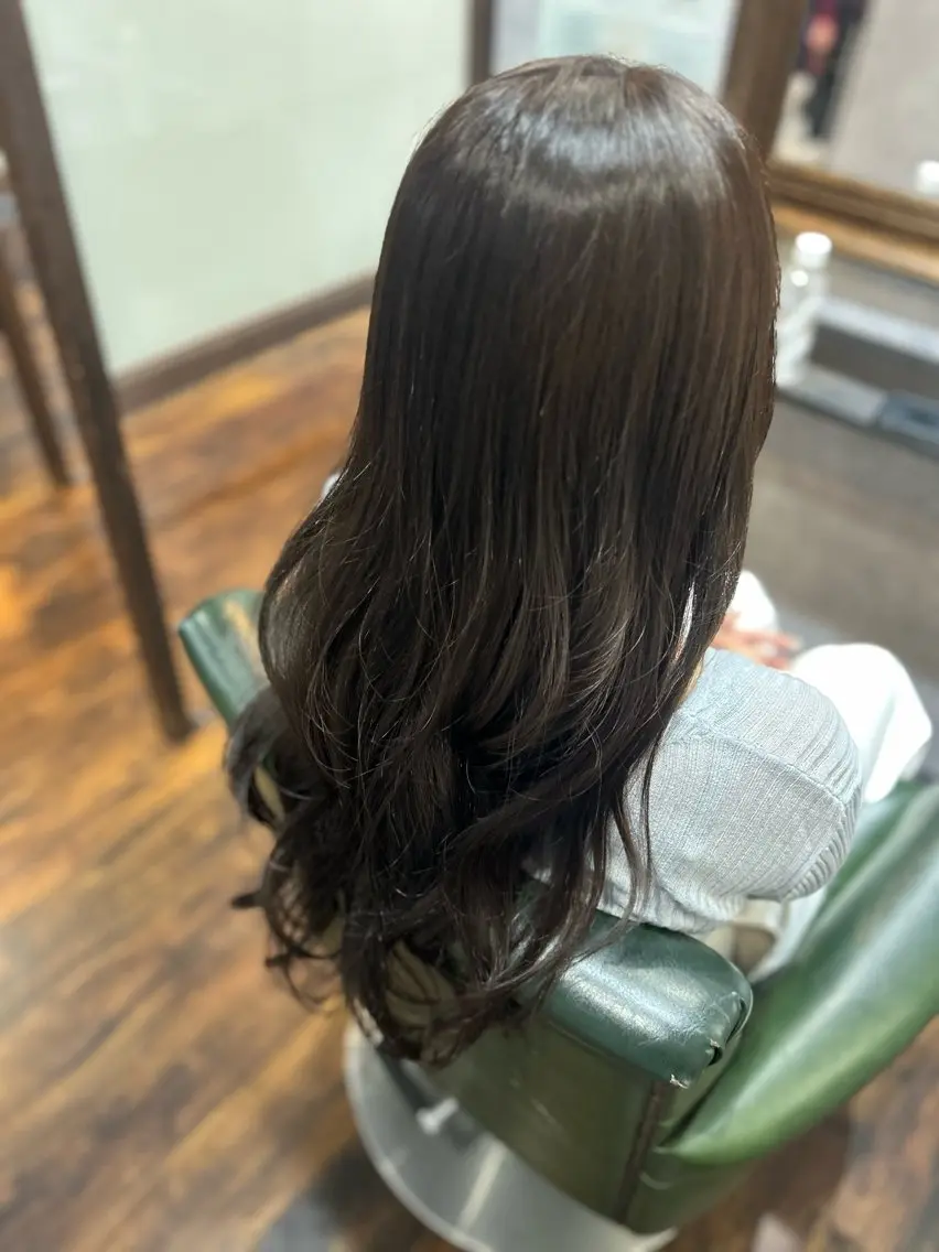 ロング ヘアカラー トリートメント すだ こゆみのヘアスタイル