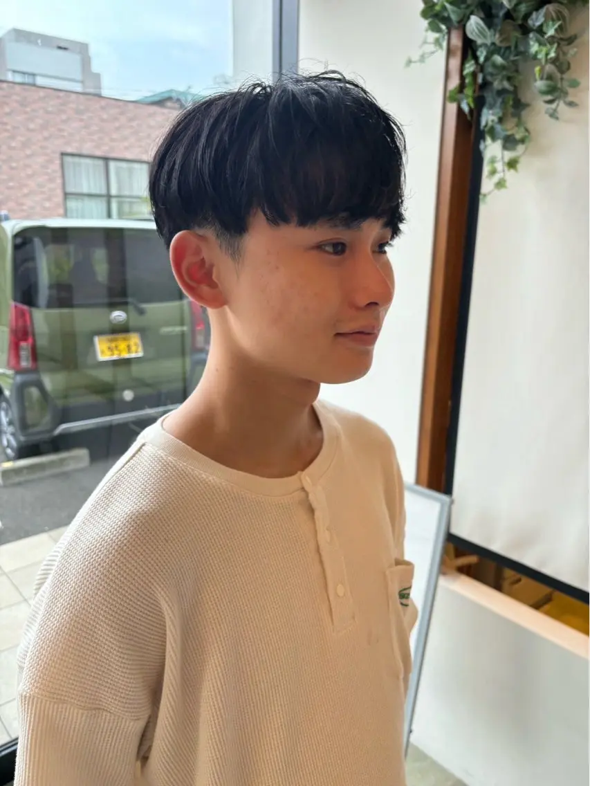 メンズ マッシュ 梶原 美保のヘアスタイル