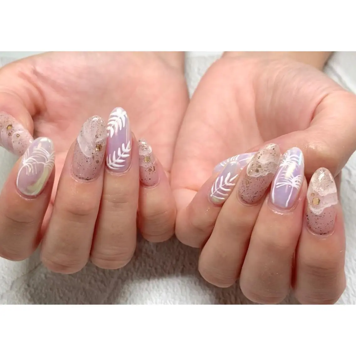 ネイル ジェルネイル ロングネイル ニュアンスネイル オフィスネイル パラジェル ハンドネイル clover nailのネイルデザイン