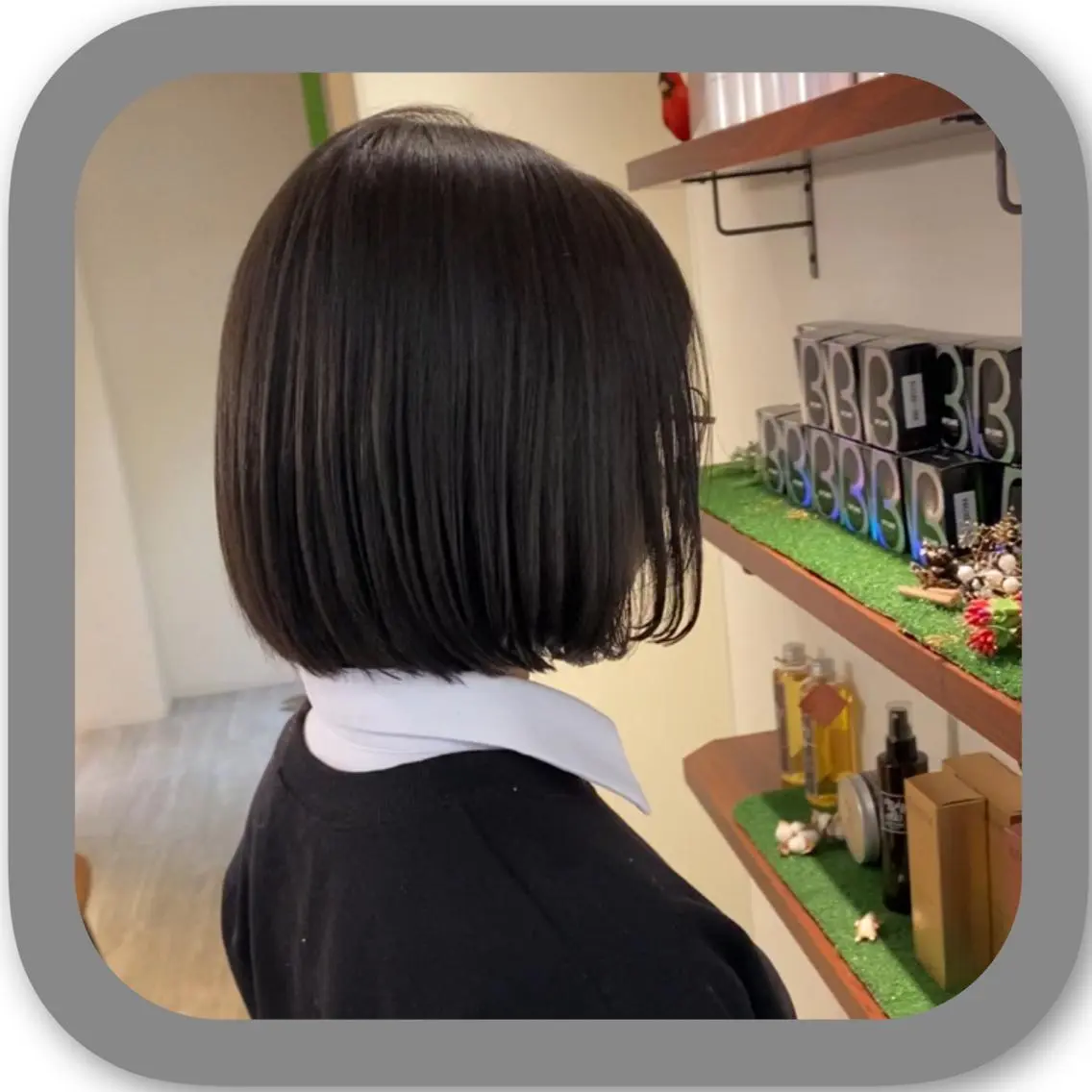 ショート アッシュ ボブ 髪質改善 レイヤーカット ショートヘア カット ショート〜ミディアム 喜多司のヘアスタイル